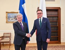 Spotkanie Marszałka Sejmu z Prezydentem Finlandii