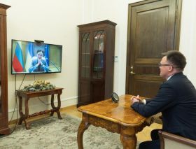 Wideorozmowa Marszałka Sejmu z Przewodniczącą Seimasu