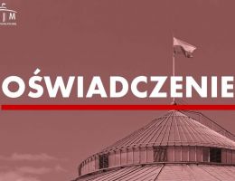 Oświadczenie dyrektora generalnego kierującego gabinetem Marszałka Sejmu