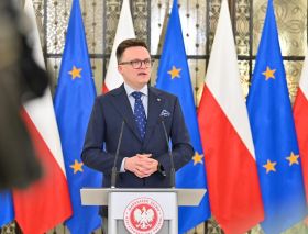 Konferencja prasowa Marszałka Sejmu nt. aktualnego statusu posłów Mariusza Kamińskiego i Macieja Wąsika