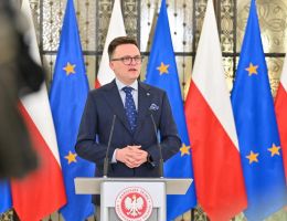 Konferencja prasowa Marszałka Sejmu nt. aktualnego statusu posłów Mariusza Kamińskiego i Macieja Wąs...