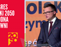 Poseł Szymon Hołownia -  09 grudnia 2023 roku - Kongres Polski 2050