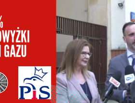 45% podwyżki cen gazu - konferencja PiS