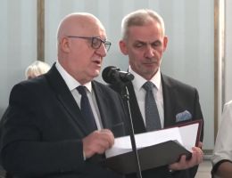 Poseł Mirosław Suchoń - Wręczenie zaświadczenia o wyborze 26 października 2023 roku.