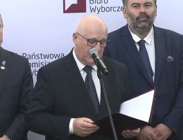 Senator Artur Dunin - Wręczenie zaświadczenia o wyborze 27 października 2023 roku.