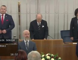 Senator Artur Dunin - Ślubowanie z dnia 13 listopada 2023 roku.