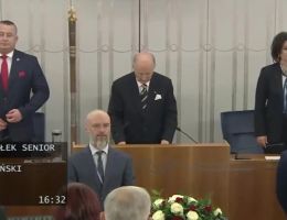 Senator Przemysław Błaszczyk - Ślubowanie z dnia 13 listopada 2023 roku.